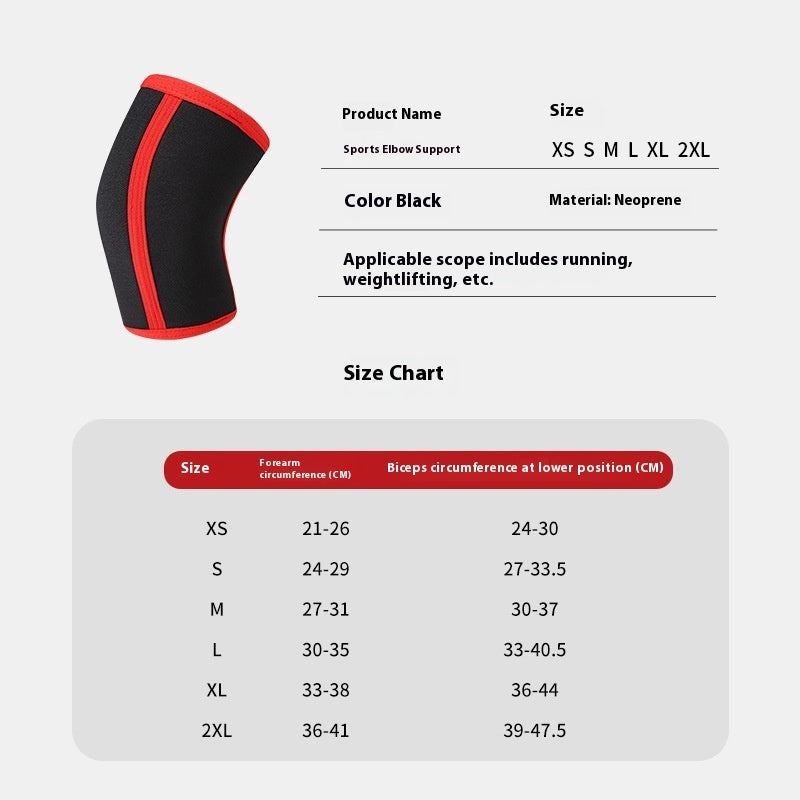 Neoprene 0.20–0.28 inches Arm Protector Elbow Sleeves For Weightlifting