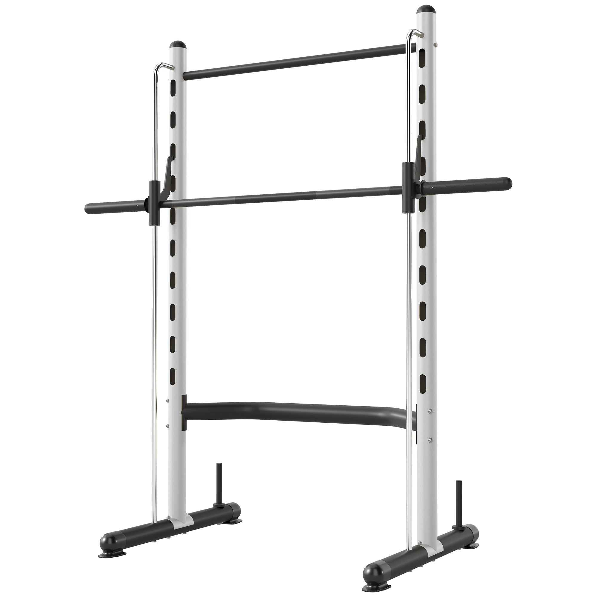 Adjustable Squat Rack With Pull Up Bar Bench Press Half Rack White