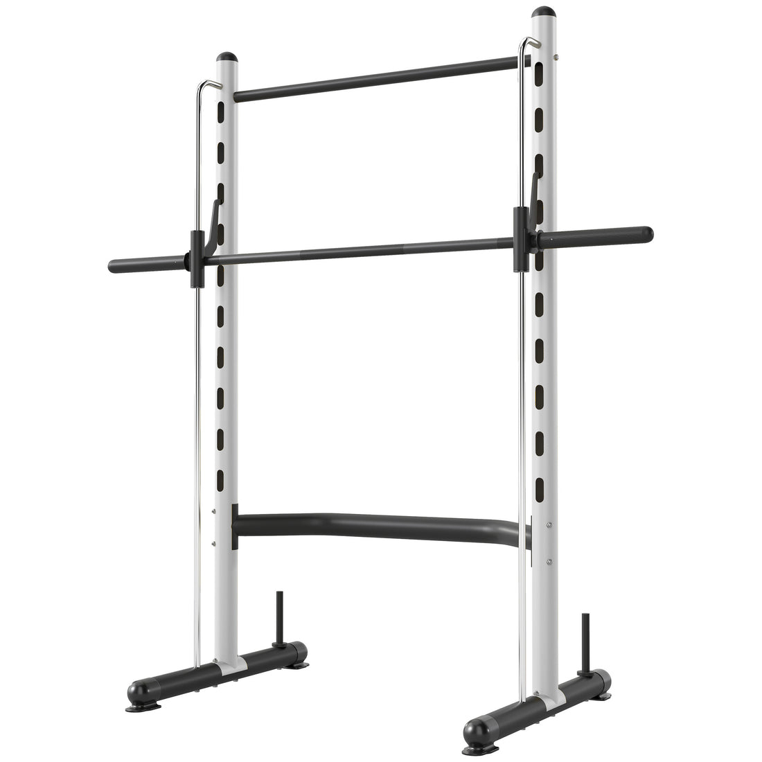 Adjustable Squat Rack With Pull Up Bar Bench Press Half Rack White