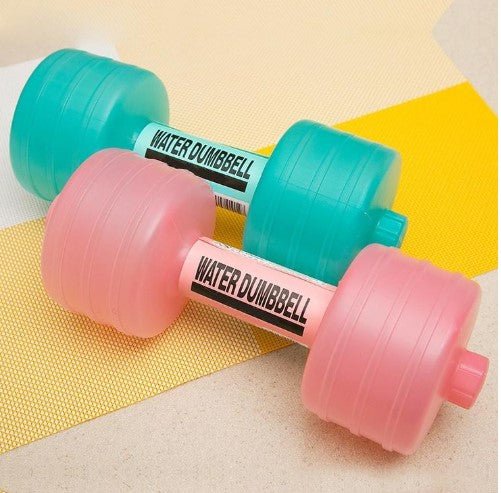 2PCS Water-Filled Plastic Fitness Dumbbells