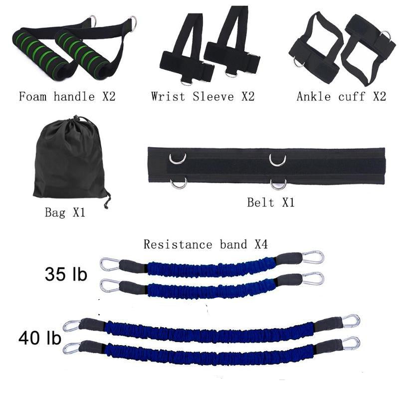 Drawstring elastic resistance band
