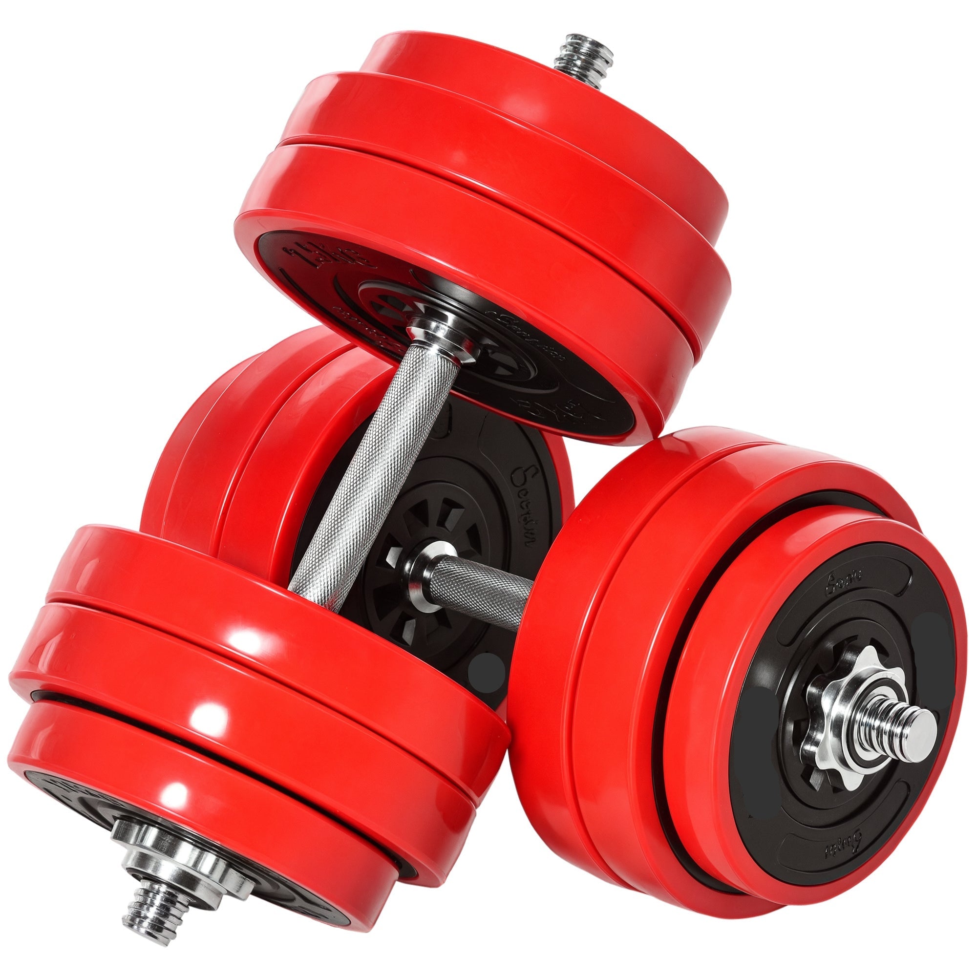 66lbs Adjustable Dumbbell To Barbell Set Home Gym