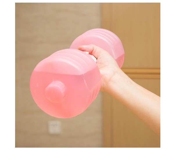 2PCS Water-Filled Plastic Fitness Dumbbells