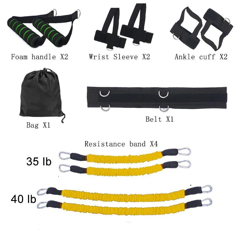 Drawstring elastic resistance band