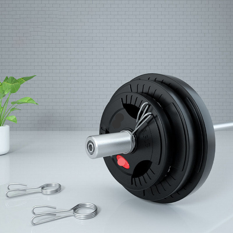 Rubber Coated Men's Barbell Weight Set