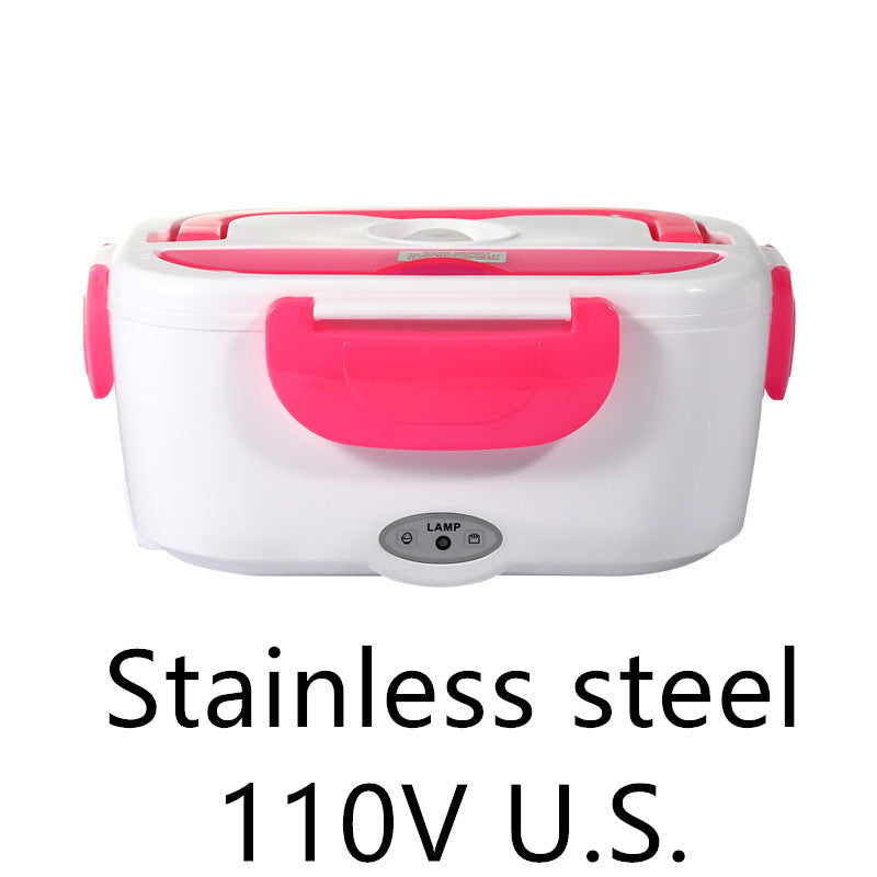Electric Heated Stainless Steel Lunch Box Food Warmer Container