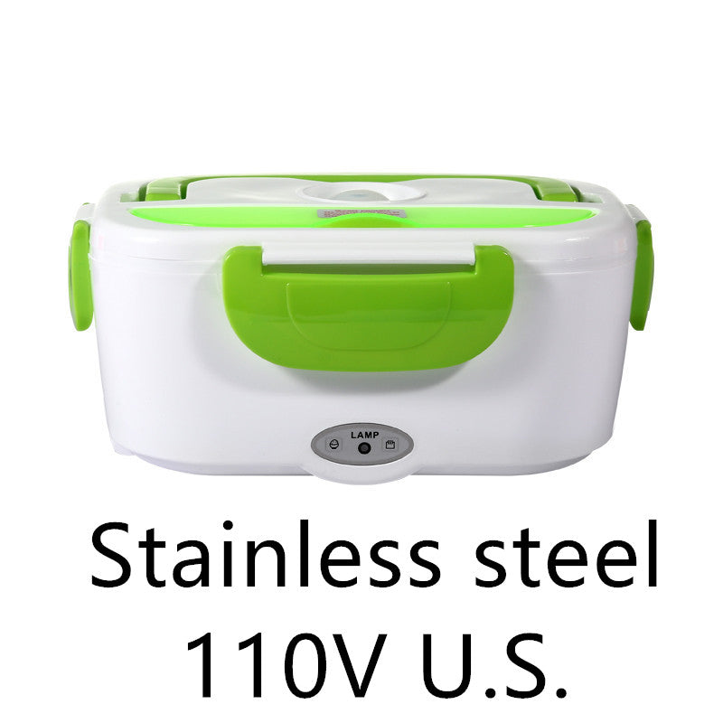Electric Heated Stainless Steel Lunch Box Food Warmer Container