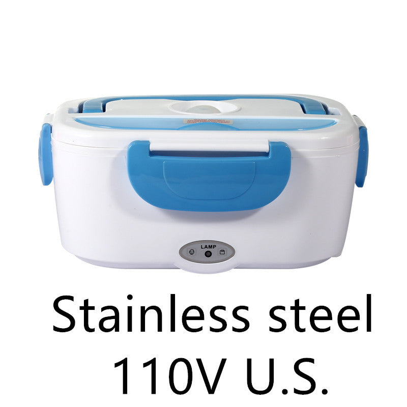 Electric Heated Stainless Steel Lunch Box Food Warmer Container