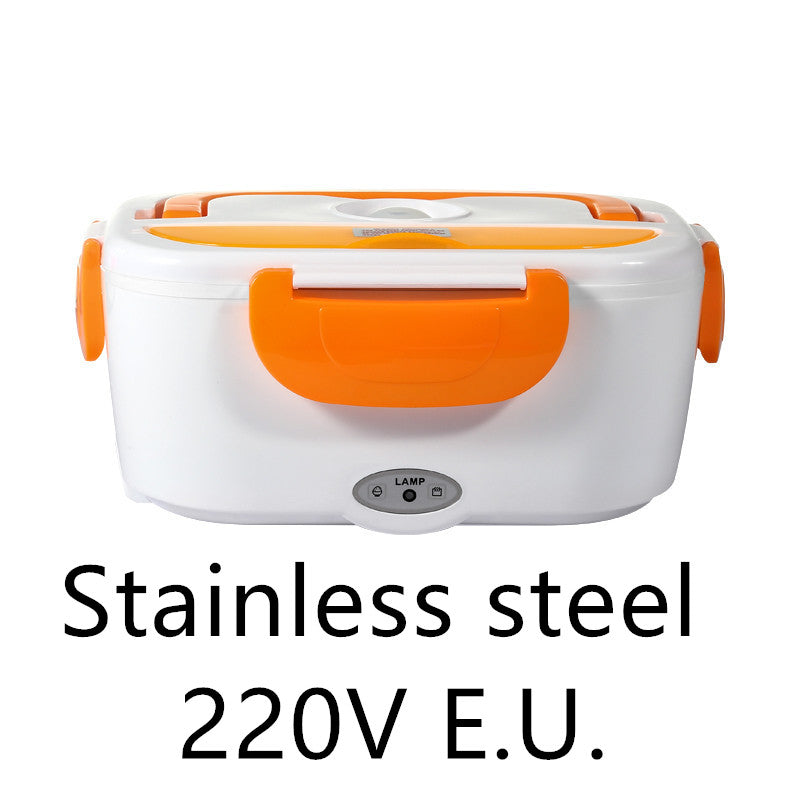 Electric Heated Stainless Steel Lunch Box Food Warmer Container