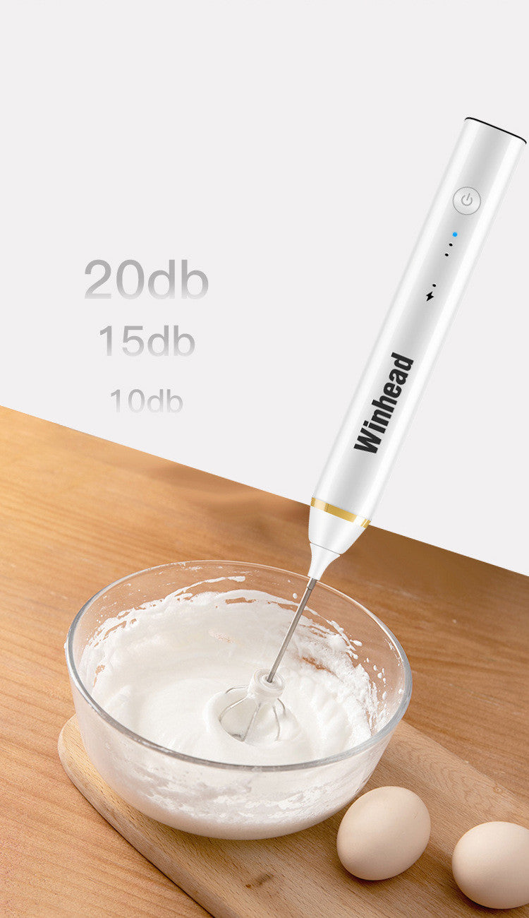 Rechargeable Handheld Blender Milk Shaker Portable Kitchen Mixer