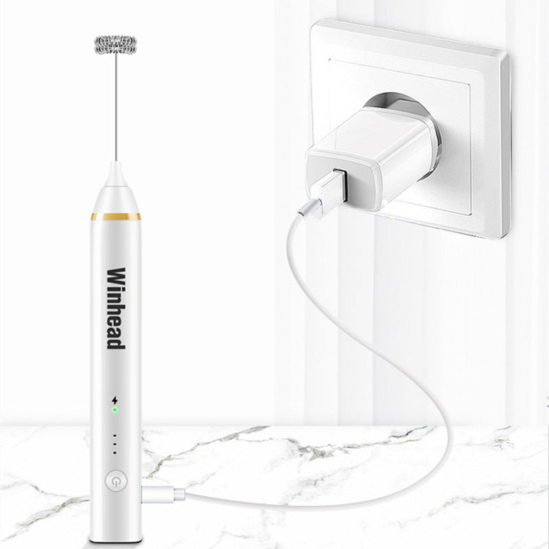 Rechargeable Handheld Blender Milk Shaker Portable Kitchen Mixer