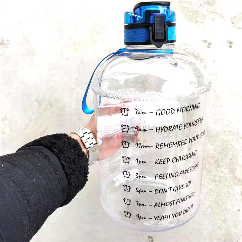 Gym Large-capacity Plastic Cup Bouncing Cover Sports Bottle