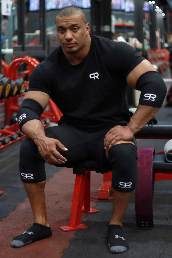Elbow And Knee Sleeves Fitness Support Protective Weightlifting Set