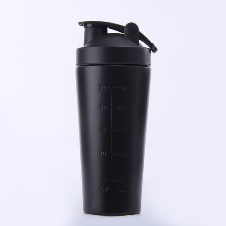 Stainless Steel Protein Shaker Cup Fitness Sports Bottle