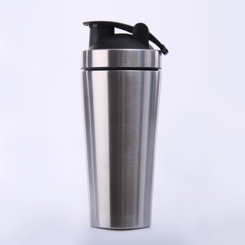 Stainless Steel Protein Shaker Cup Fitness Sports Bottle