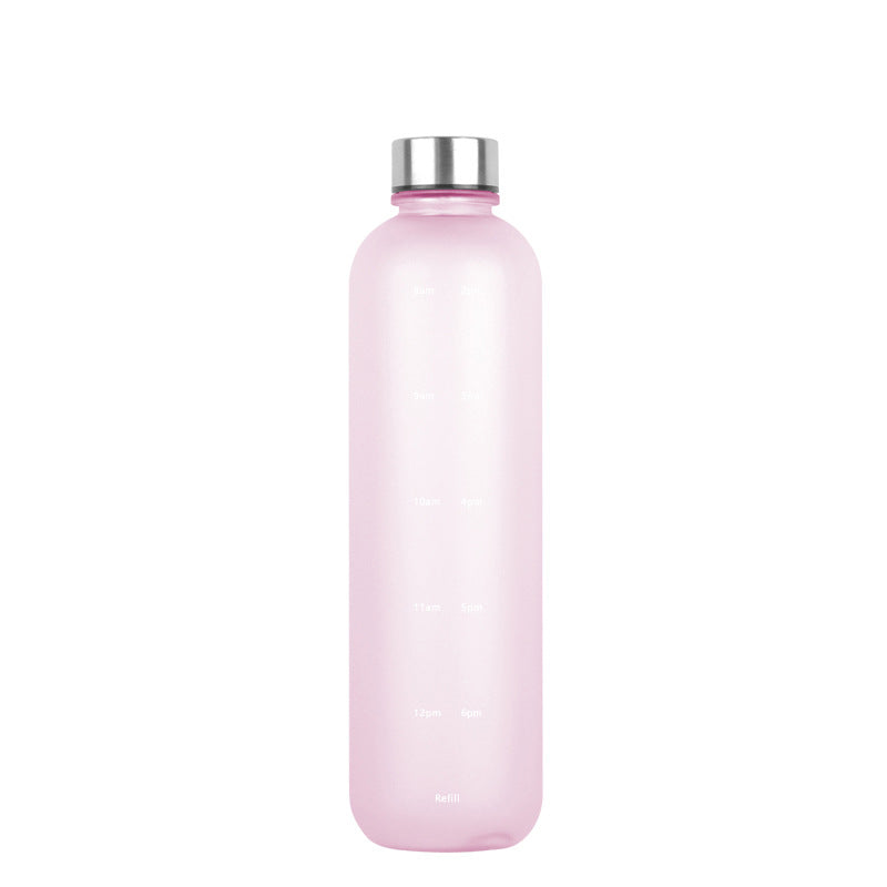 33.81 fl oz Frosted Sports Water Bottle Outdoor Student Cup