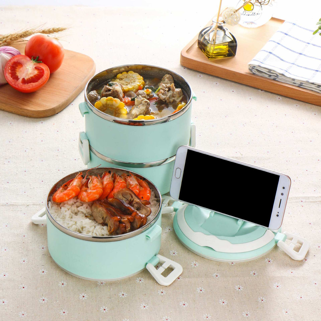 304 Stainless Steel Insulated Lunch Box Container