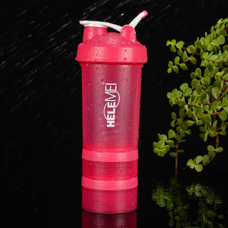 Frosted Shaker Cup Portable Mixing Bottle