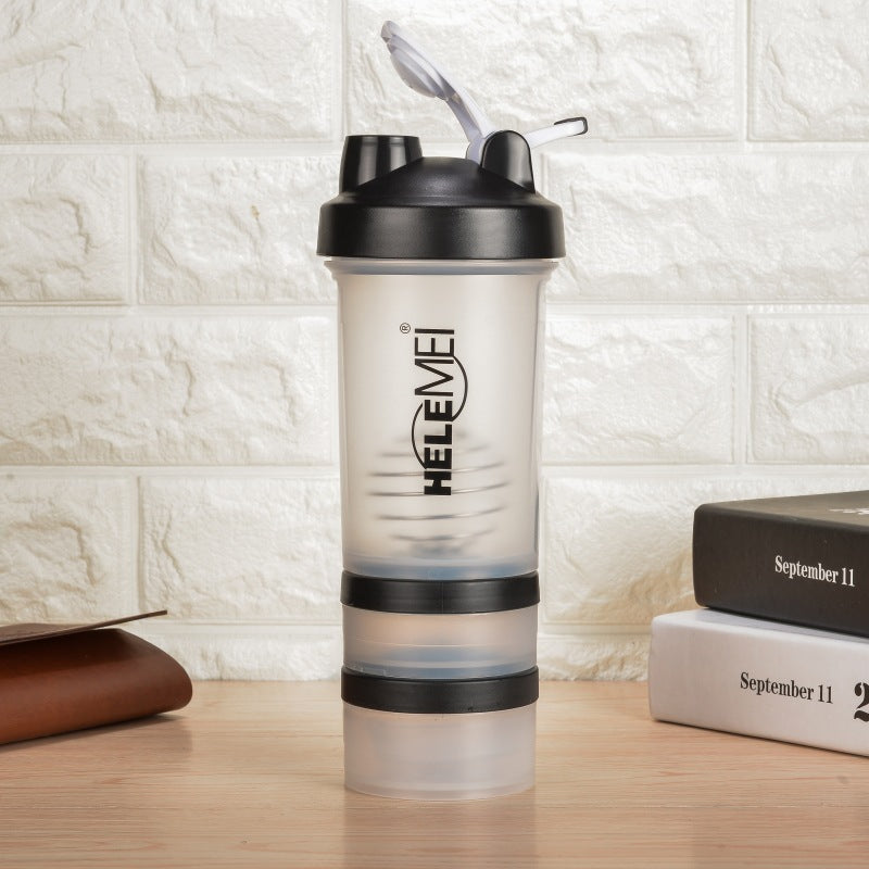 Frosted Shaker Cup Portable Mixing Bottle