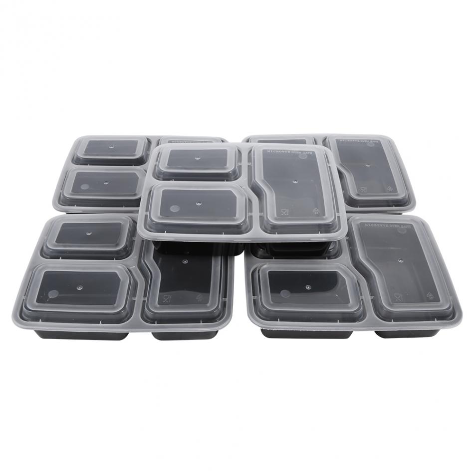Disposable Plastic Lunch Box Microwave Dishwasher Safe Takeaway Container