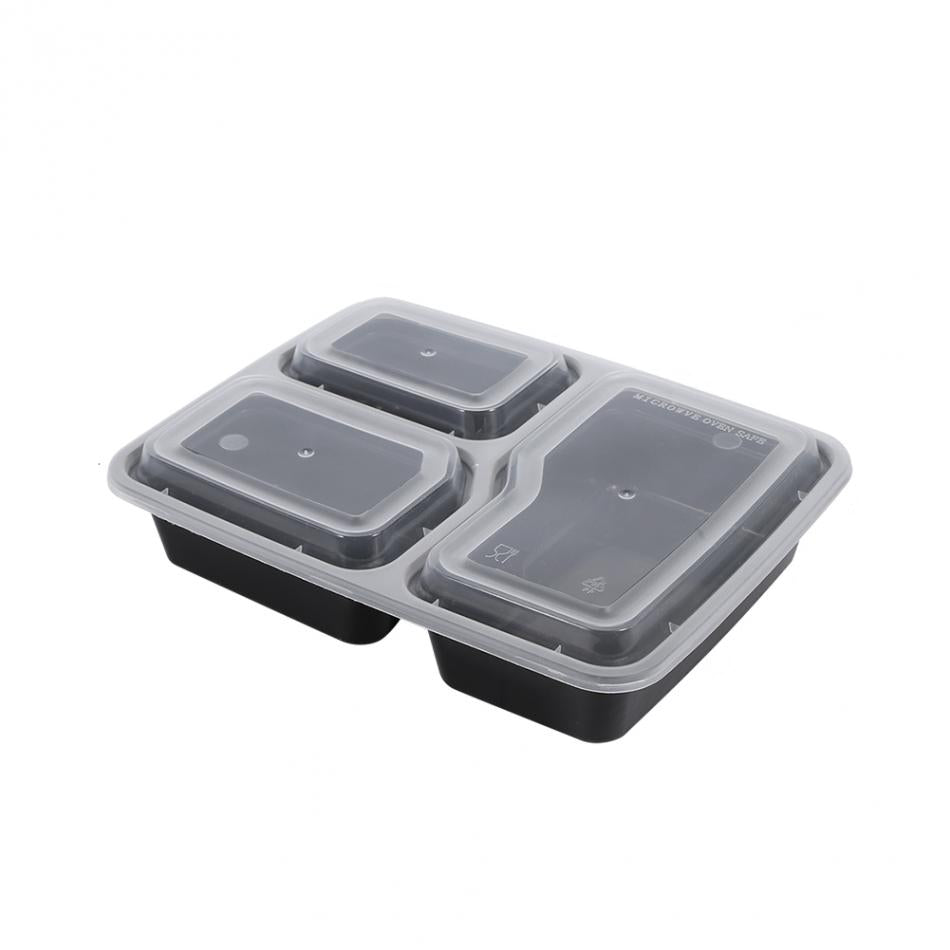 Disposable Plastic Lunch Box Microwave Dishwasher Safe Takeaway Container