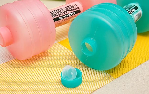 2PCS Water-Filled Plastic Fitness Dumbbells