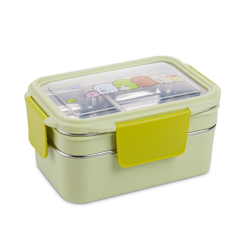 Double Layer Stainless Steel Lunch Box Container