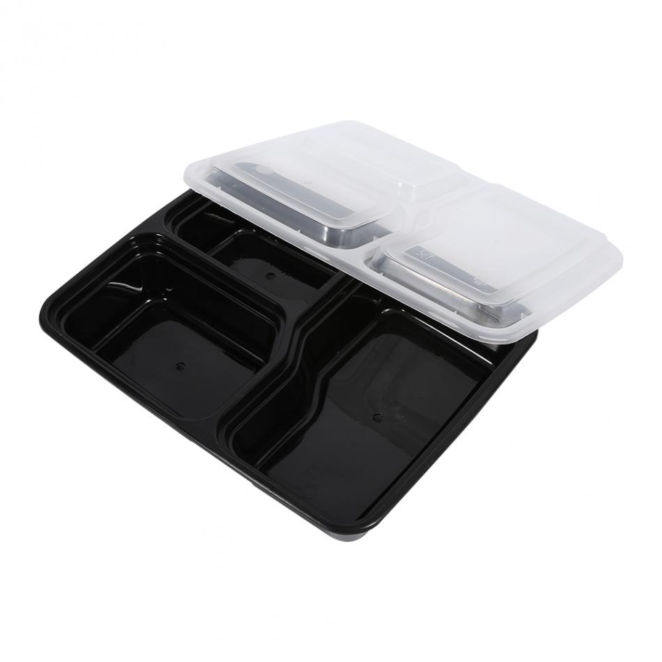 Disposable Plastic Lunch Box Microwave Dishwasher Safe Takeaway Container