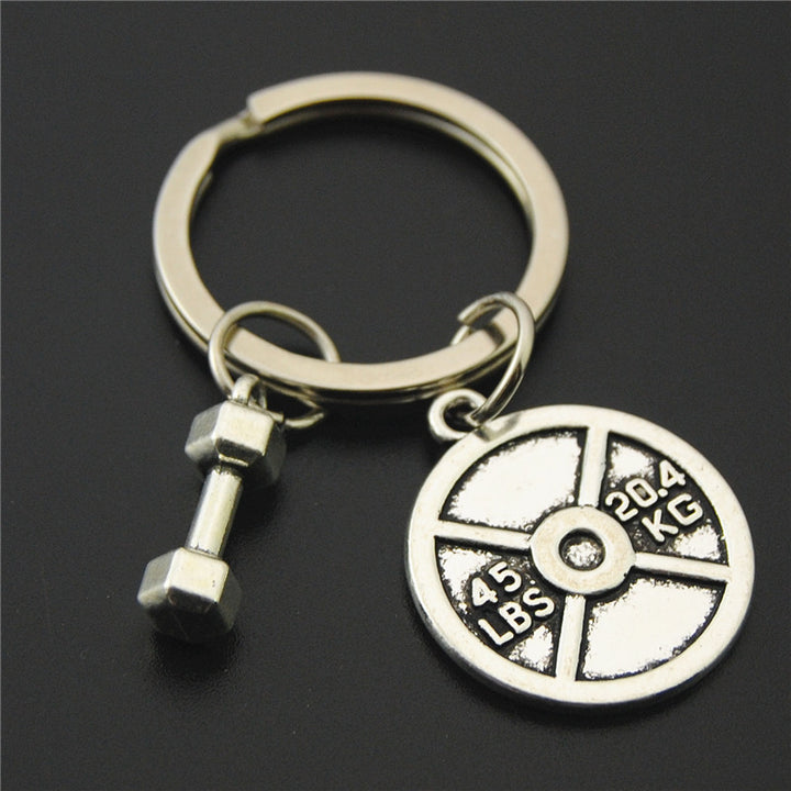 Mini Dumbbell Keychain Weightlifting Pendant Accessory