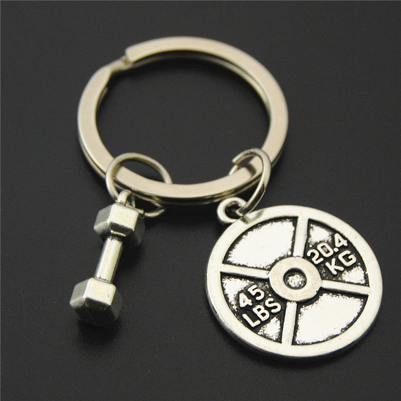 Mini Dumbbell Keychain Weightlifting Pendant Accessory
