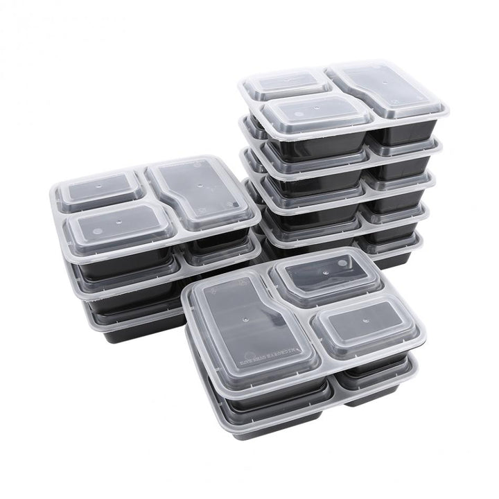Disposable Plastic Lunch Box Microwave Dishwasher Safe Takeaway Container