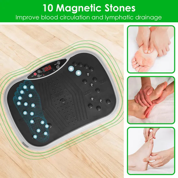 Vibration Plate Exercise Machine With Resistance Bands Remote