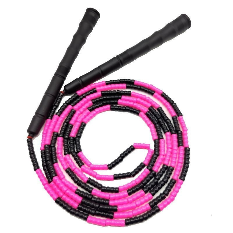 Bamboo Rope Soft Bead Adjustable Skipping Rope