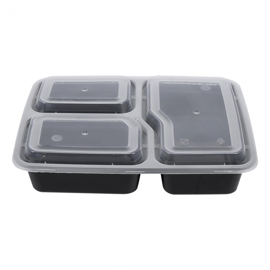 Disposable Plastic Lunch Box Microwave Dishwasher Safe Takeaway Container