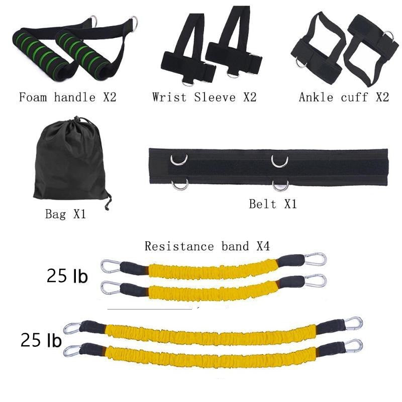Drawstring elastic resistance band