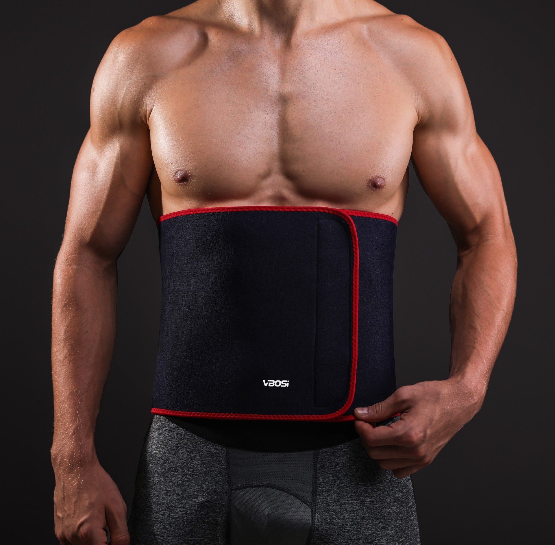 Widened Waist Support Sweatband For Weightlifting