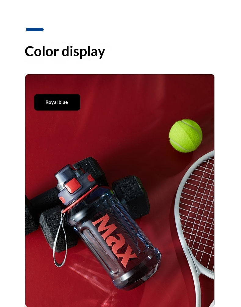 Large Capacity Shockproof Plastic Sports Water Bottle Construction Site Portable