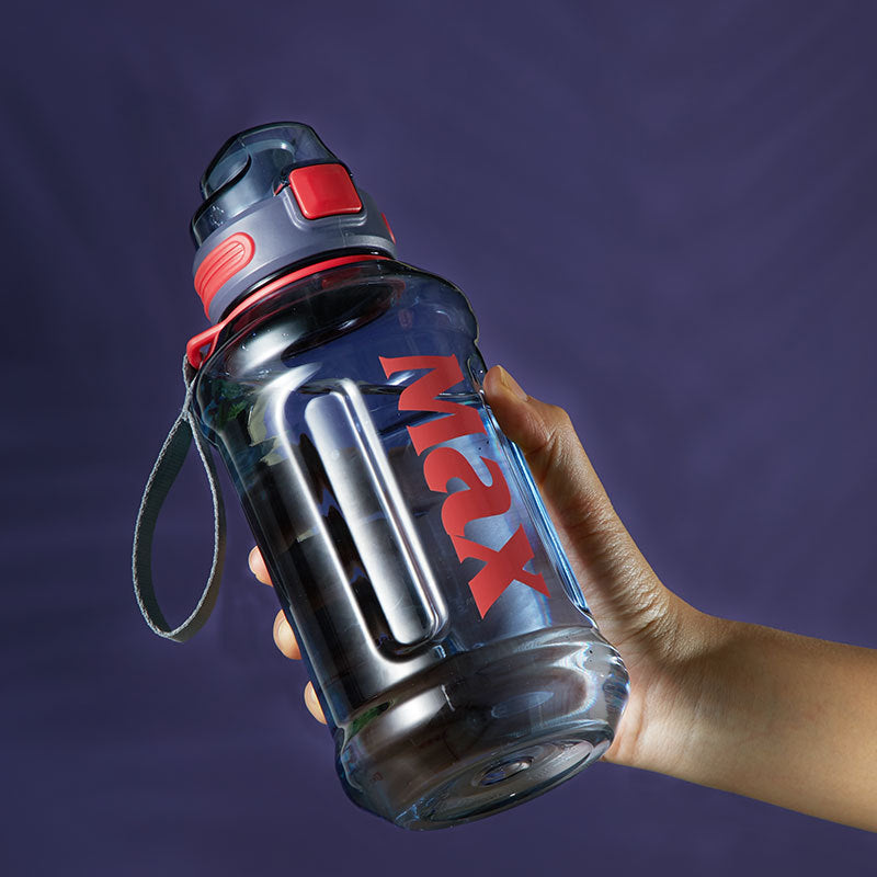 Large Capacity Shockproof Plastic Sports Water Bottle Construction Site Portable