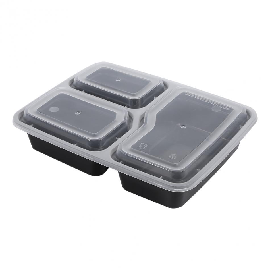 Disposable Plastic Lunch Box Microwave Dishwasher Safe Takeaway Container