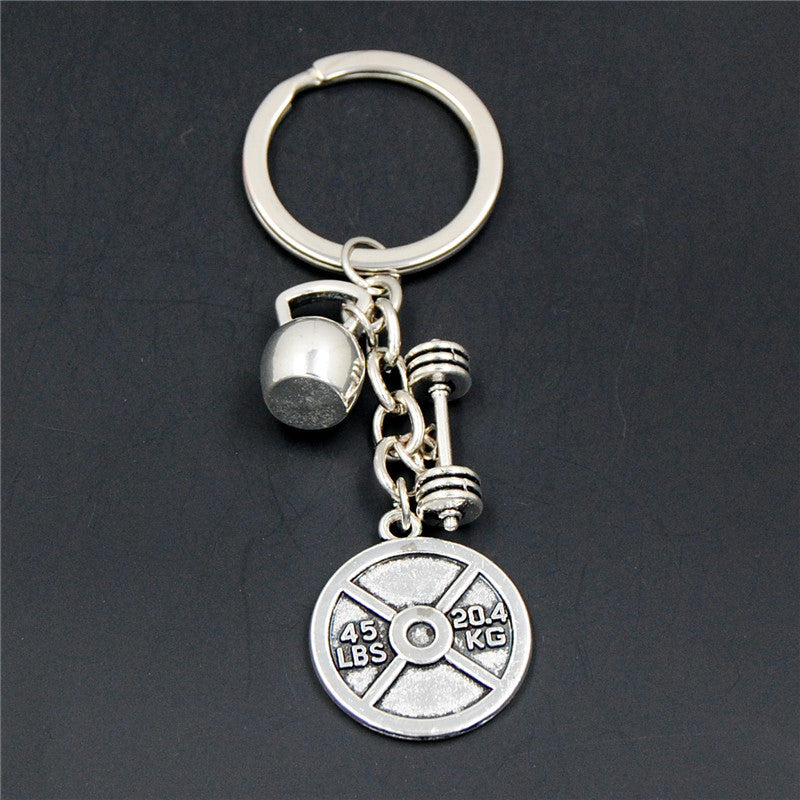 Mini Dumbbell Keychain Weightlifting Pendant Accessory