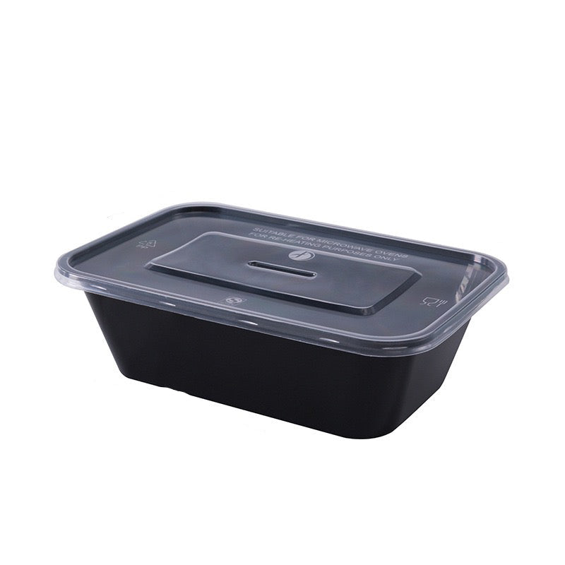 10pcs Disposable Plastic Food Containers Fruit Salad Bento