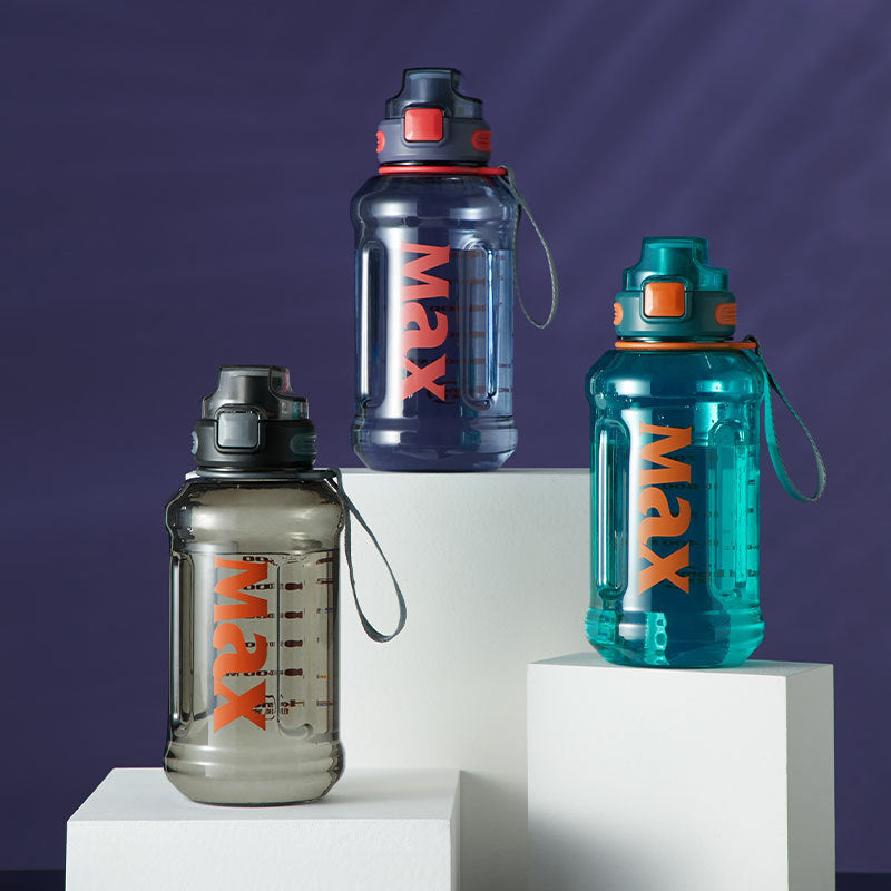 Large Capacity Shockproof Plastic Sports Water Bottle Construction Site Portable