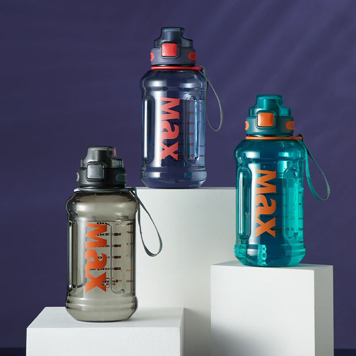 Large Capacity Shockproof Plastic Sports Water Bottle Construction Site Portable