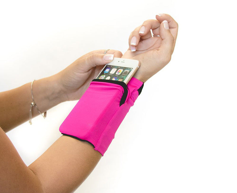 Sports Wristband Armband With Phone Pocket For Gym