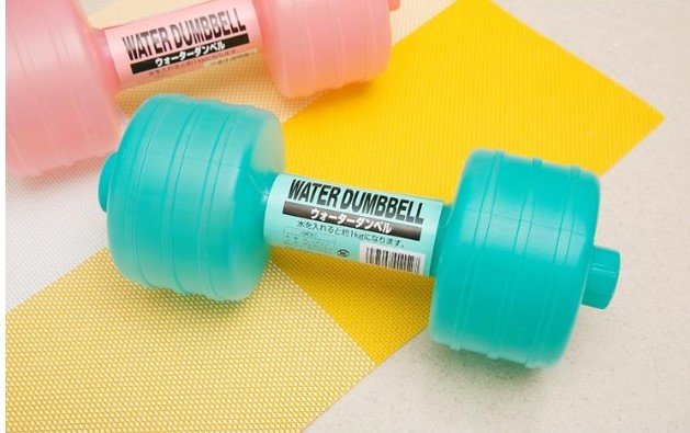 2PCS Water-Filled Plastic Fitness Dumbbells