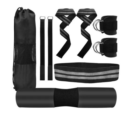 Fitness Weightlifting Belt With Dumbbell Tension Band