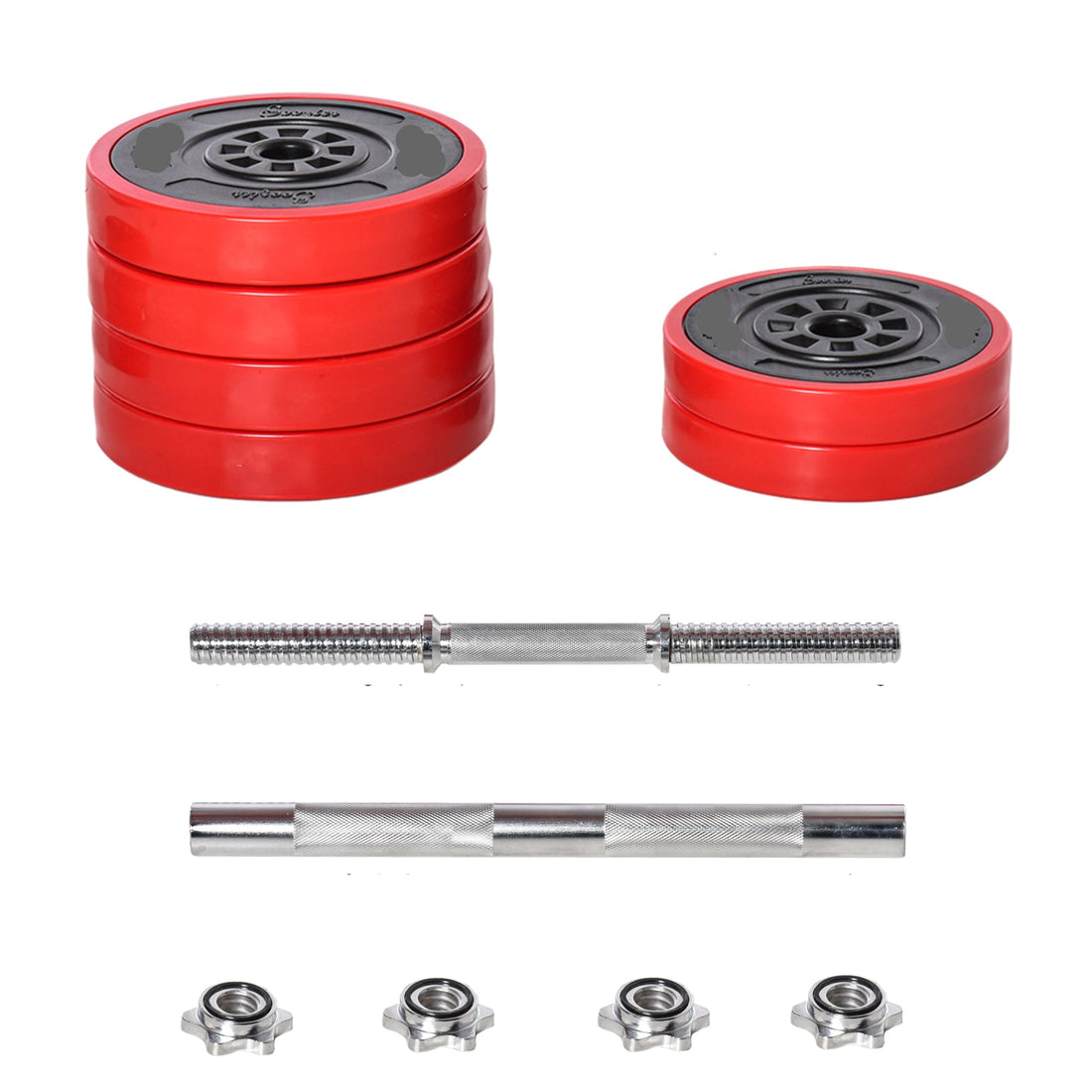 66lbs Adjustable Dumbbell To Barbell Set Home Gym