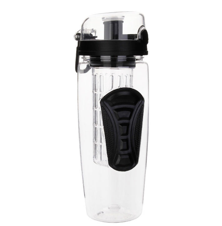 Tritan Sports Bottle With Fruit Tea Compartment And Button Lid