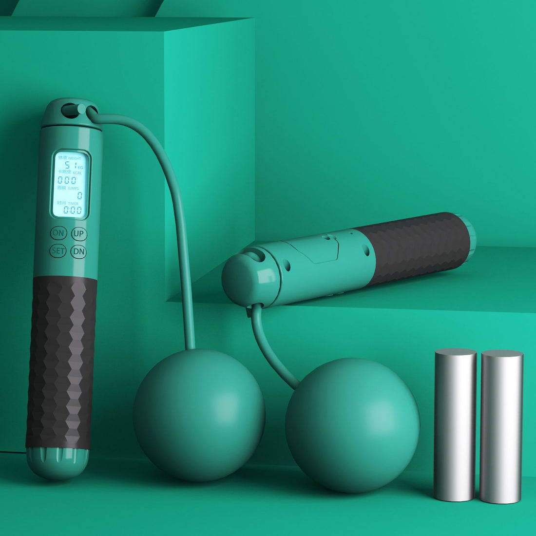 Cordless Jump Rope with Weight & Counter