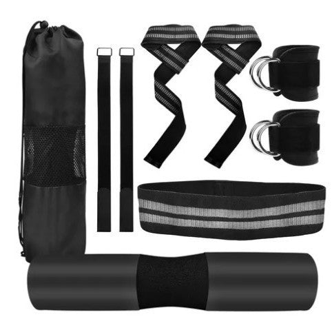 Fitness Weightlifting Belt With Dumbbell Tension Band